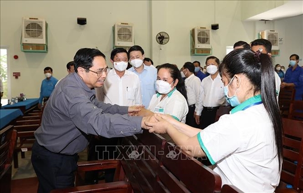 Thủ tướng Phạm Minh Chính thăm, chúc Tết tại tỉnh Vĩnh Long